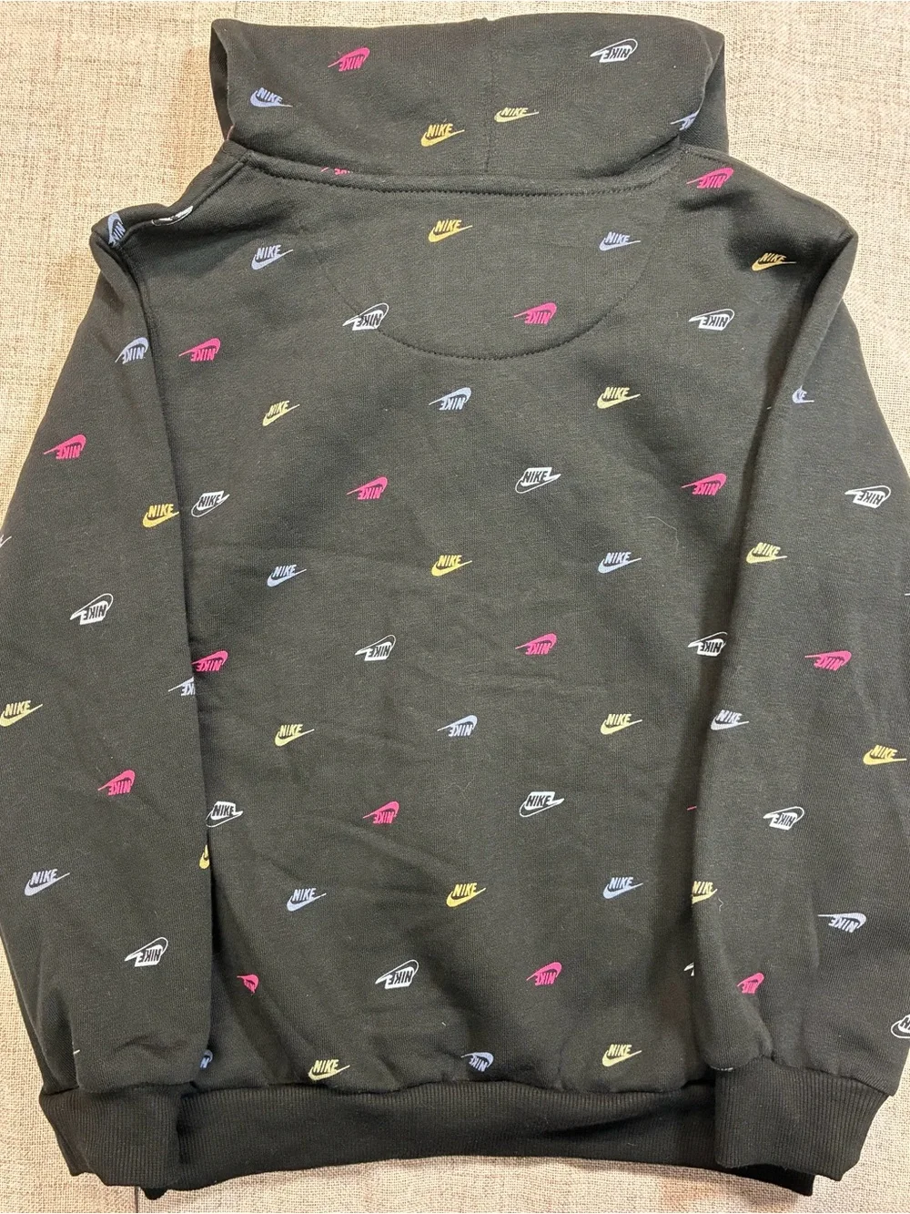 Nike Allover Futura Logo Hoodie for kids in size 6X (6–7 years)